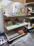 Lozier wall shelving, 4', w/ contents