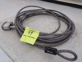 length of plastic coated steel cable