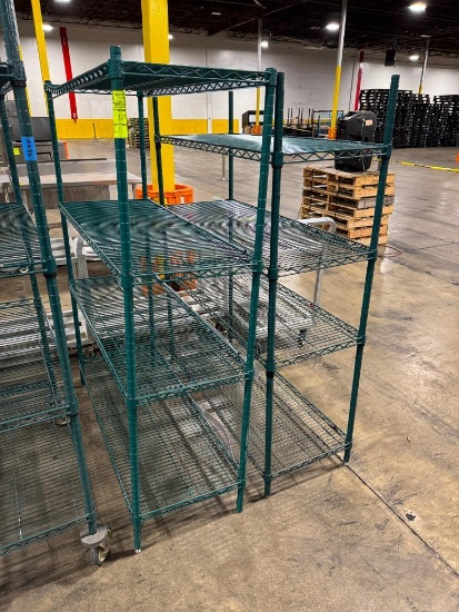 wire shelving units, epoxy coated