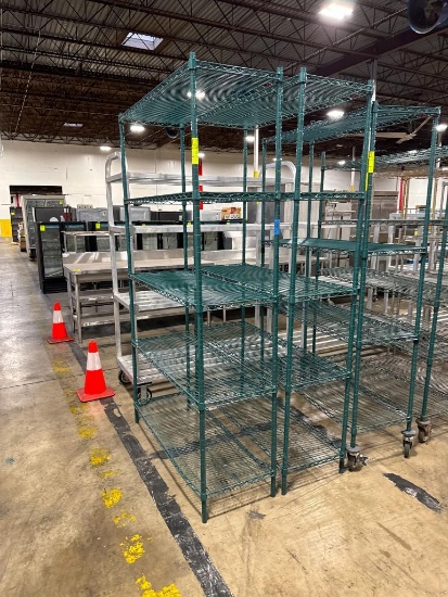 wire shelving units, epoxy coated