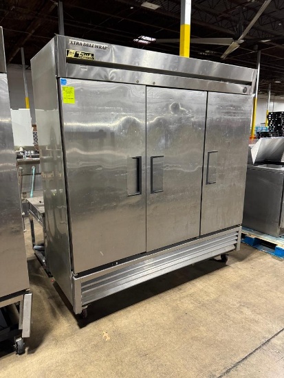 True stainless freezer 3 door