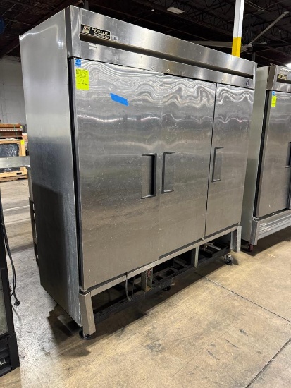 True stainless refrigerator 3 door