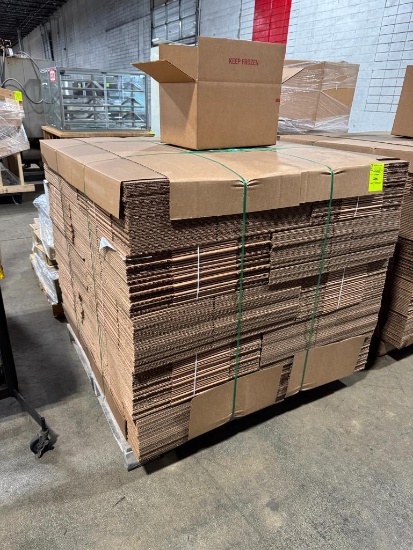 Pallet of cardboard boxes