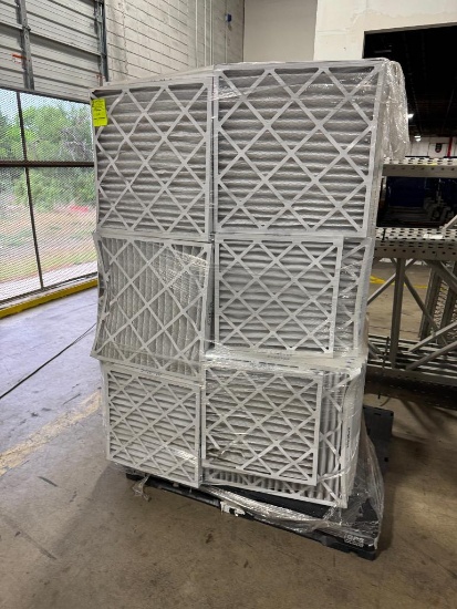 Pallet of HVAC filters assorted sizes
