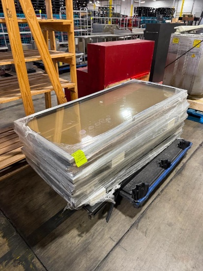 Pallet of glass merchandiser doors 29" x 67"