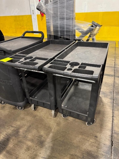 Black utility carts