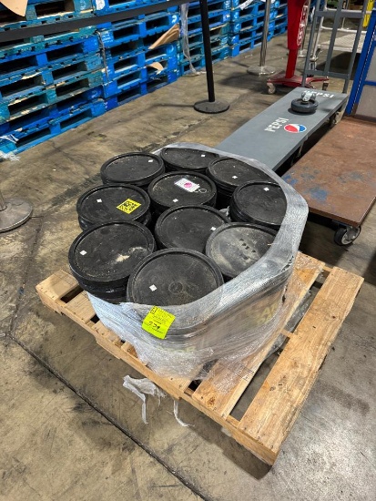 Pallet of Gator Pave ready to use pavement patcher