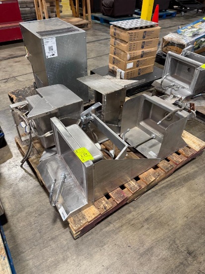 Win-HOLT stainless steel sink w/ knee pedal