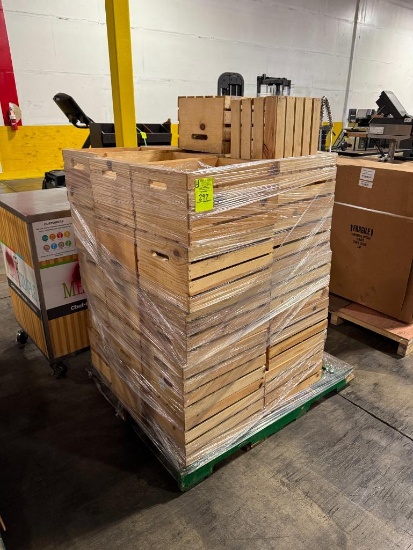 Pallet wood produce crates