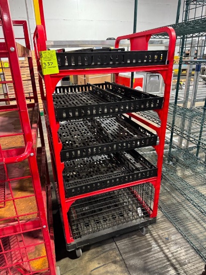 Opticart plastic restocking cart