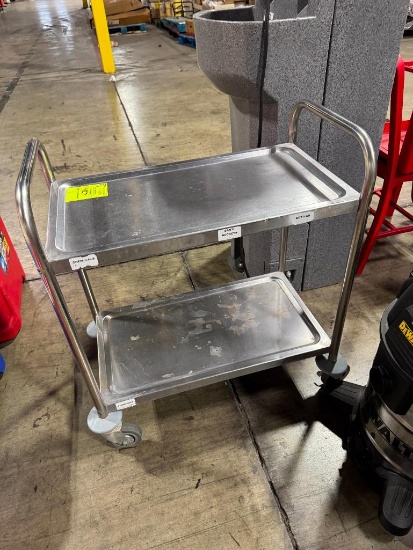 Stainless solid shelf cart