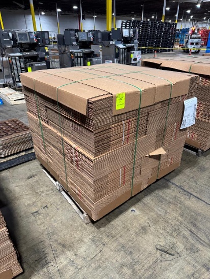 Pallet of cardboard boxes