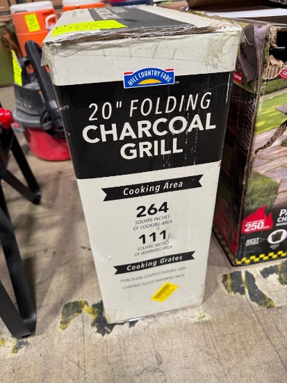 Hill Country Farm 20" folding charcoal grill