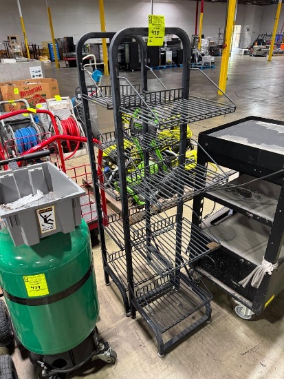 4 tier wire merchandiser