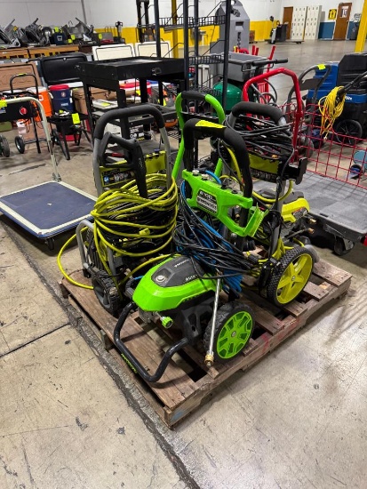 Pallet of pressure washers
