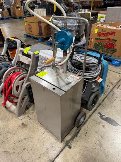 BKI hot oil transport cart