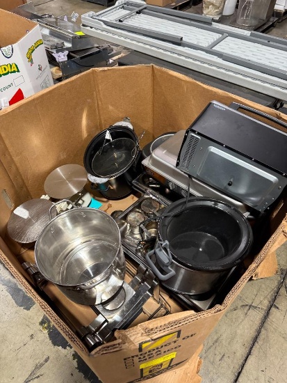 Gaylord of misc. kitchen equipment