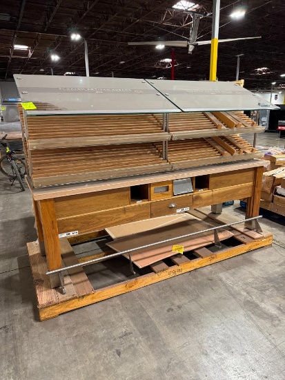 Baked goods display millwork self-serve