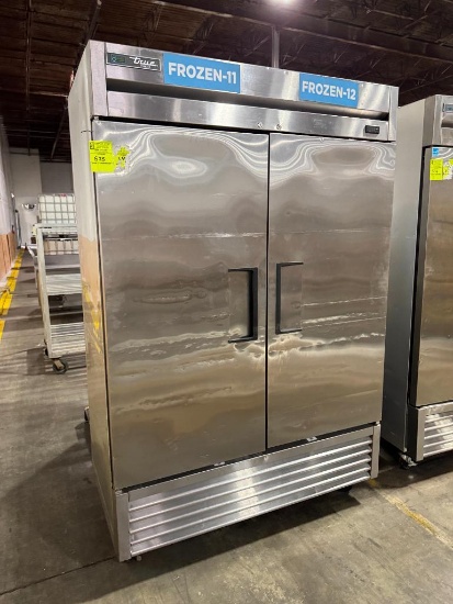 True 2-door stainless freezer