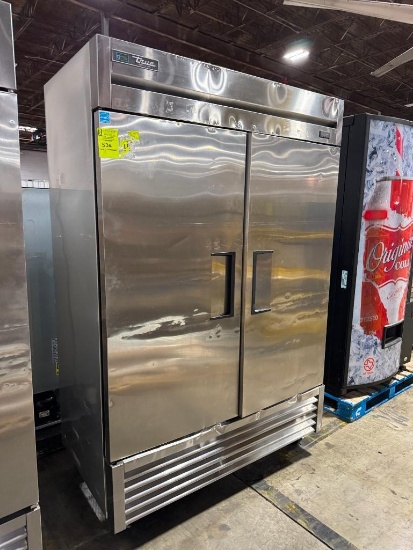 True 2-door stainless refrigerator