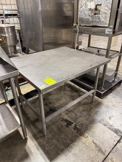 Stainless steel table