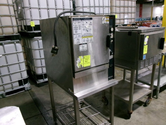 Groen steamer, on stand