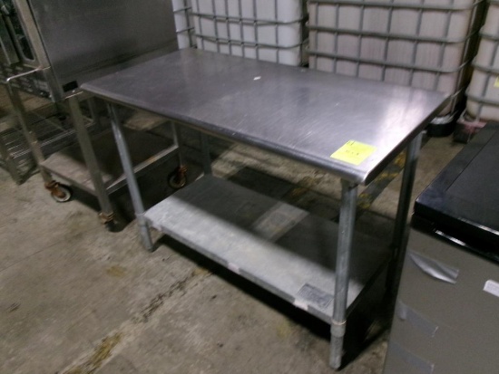 Stainless steel table w/ undershelf