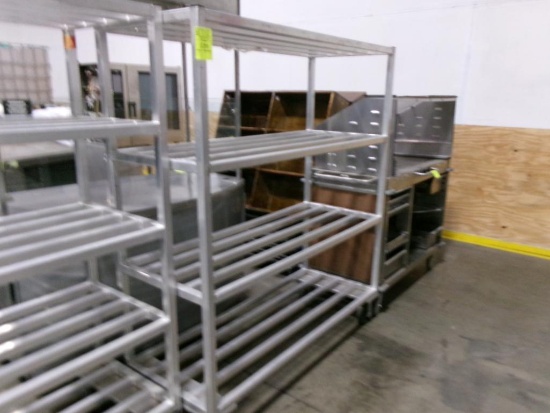 Aluminum 4 tier transport carts