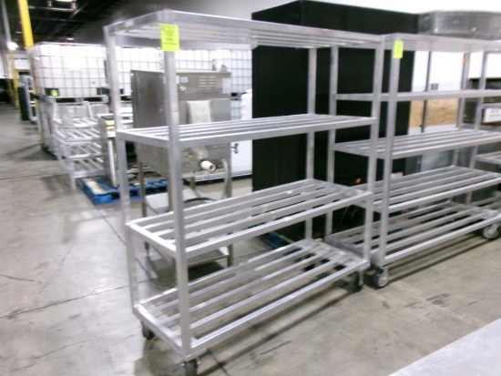 Aluminum 4 tier transport carts