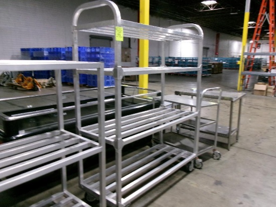 Aluminum 4 tier transport carts