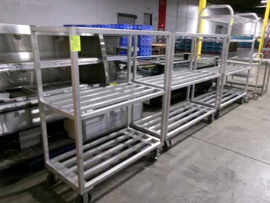 Aluminum 3 tier transport carts