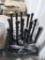14) stanchions w/ retractable belts