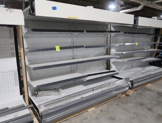 Hussmann refrigerated multideck case, no ends, 8' case
