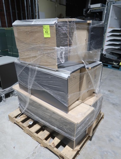 pallet of wooden cubes