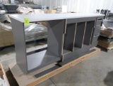 countertop w/ 2) locking cabinets, new