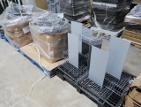 pallets of wire baskets on steel plates