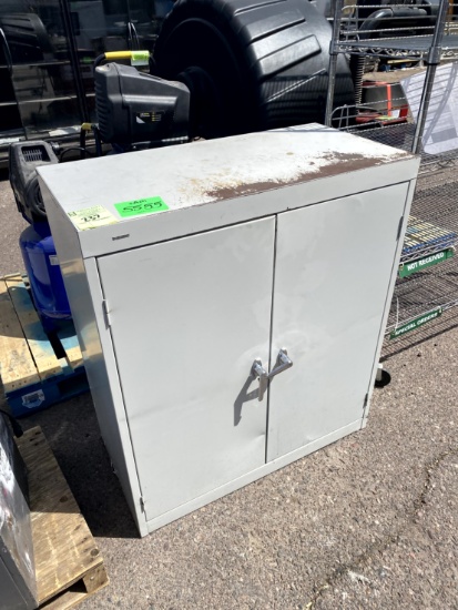 TWO DOOR METAL CABINET