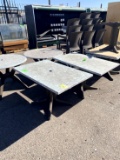 PLASTIC RECTANGLE OUTDOOR PATIO TABLE