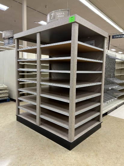 DOUBLE-WIDE END CAP MERCHANDISER