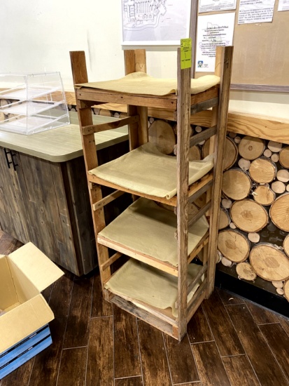 WOOD FOUR TIER DISPLAY'