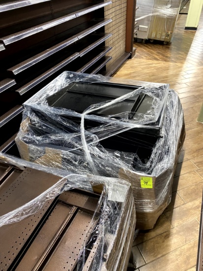 PALLET OF BLACK CASE SHELVES