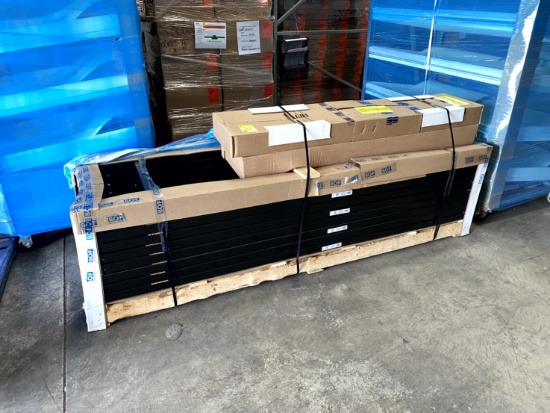 EIGHT SECTIONS OF BOF RACKING