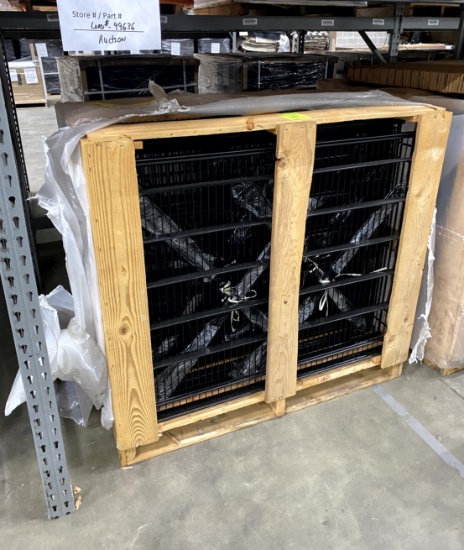 CRATE OF KPS 46" X 35" WIRE SHELVES