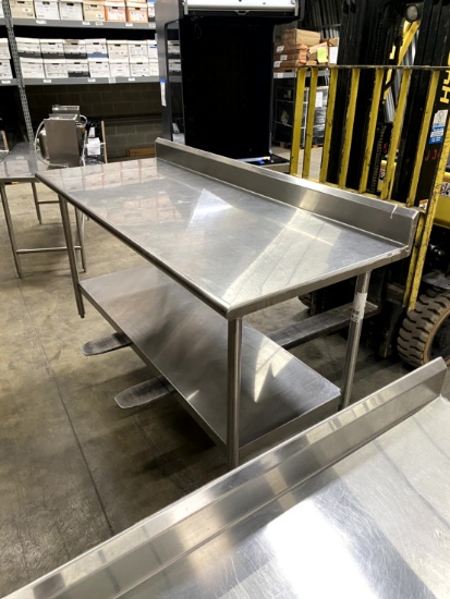 6FT X 30" X 40" STAINLESS STEEL TABLE