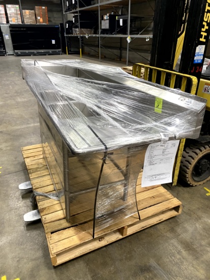 TWO COMPARTMENT STAINLESS STEEL SINK