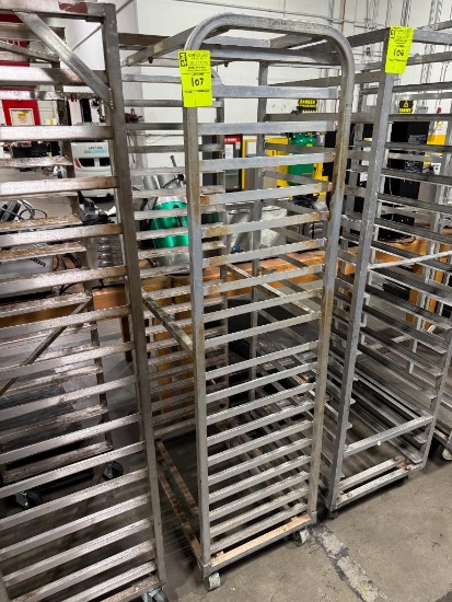 Aluminum oven tray rack