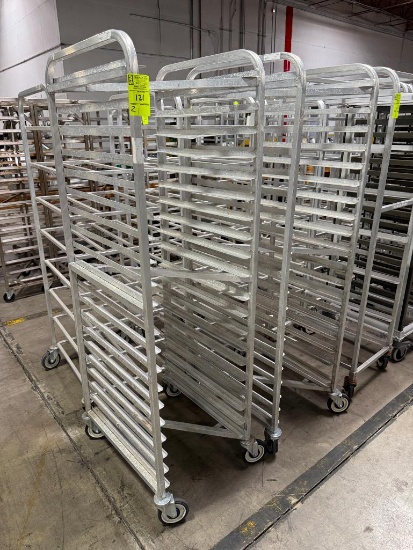 Aluminum tray z-rack