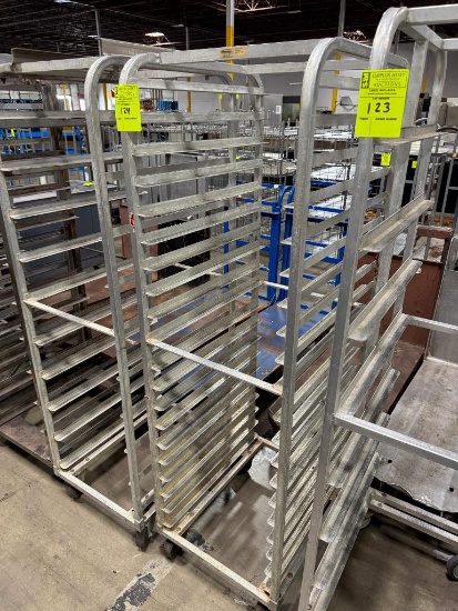 Aluminum tray rack
