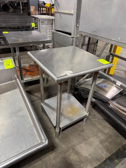 Stainless steel table w/ undershelf
