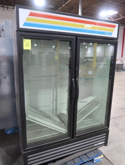 True two door freezer merchandiser